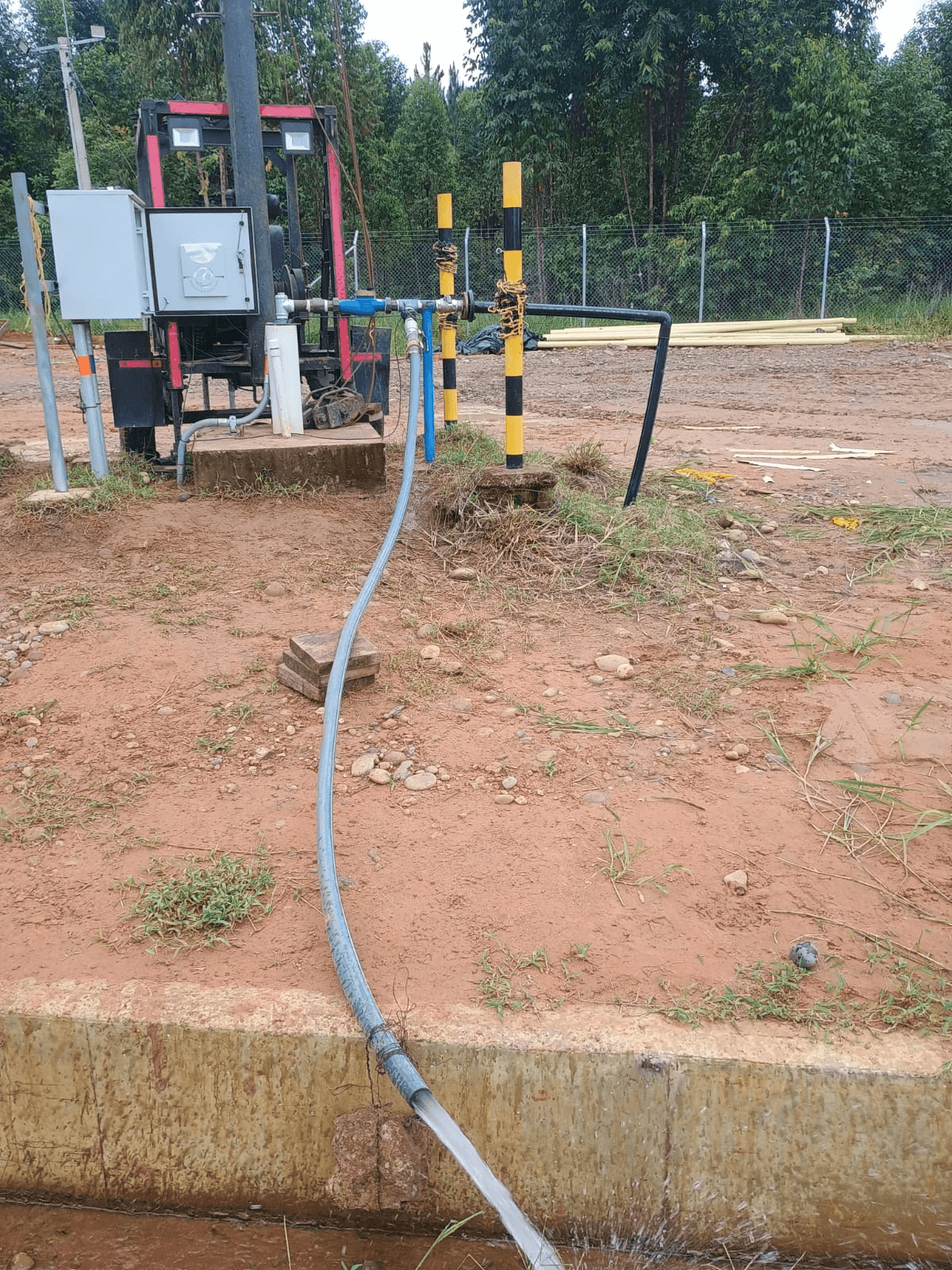 Aforo de pozo con macro medidor